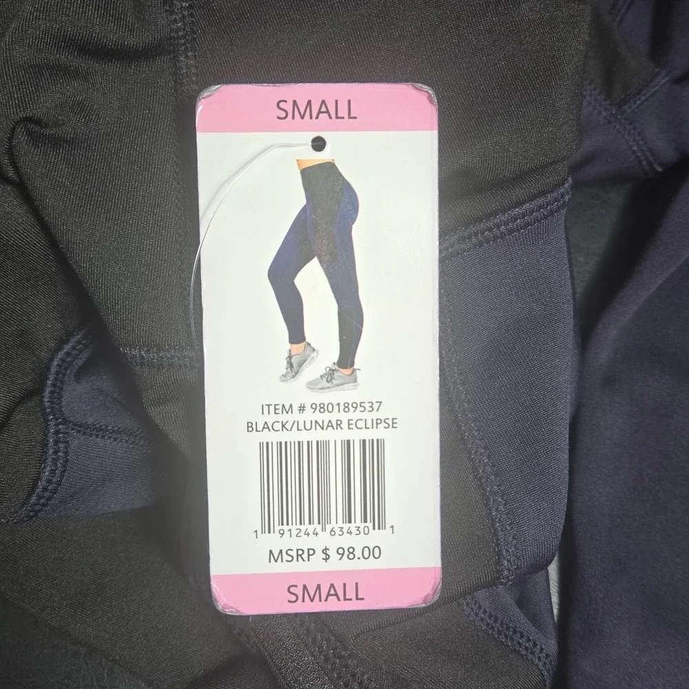 Active Life Women Black Lunar‎ Eclipse Athletic Leggings Pants Size Small NWT